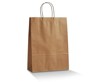 BCB-T-S - Small/Baby Brown Twist Handle Bag 265x160x80mm (50)